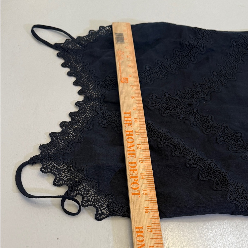 J. Crew Lace-trim slip dress in linen Size 4 - Picture 9 of 11